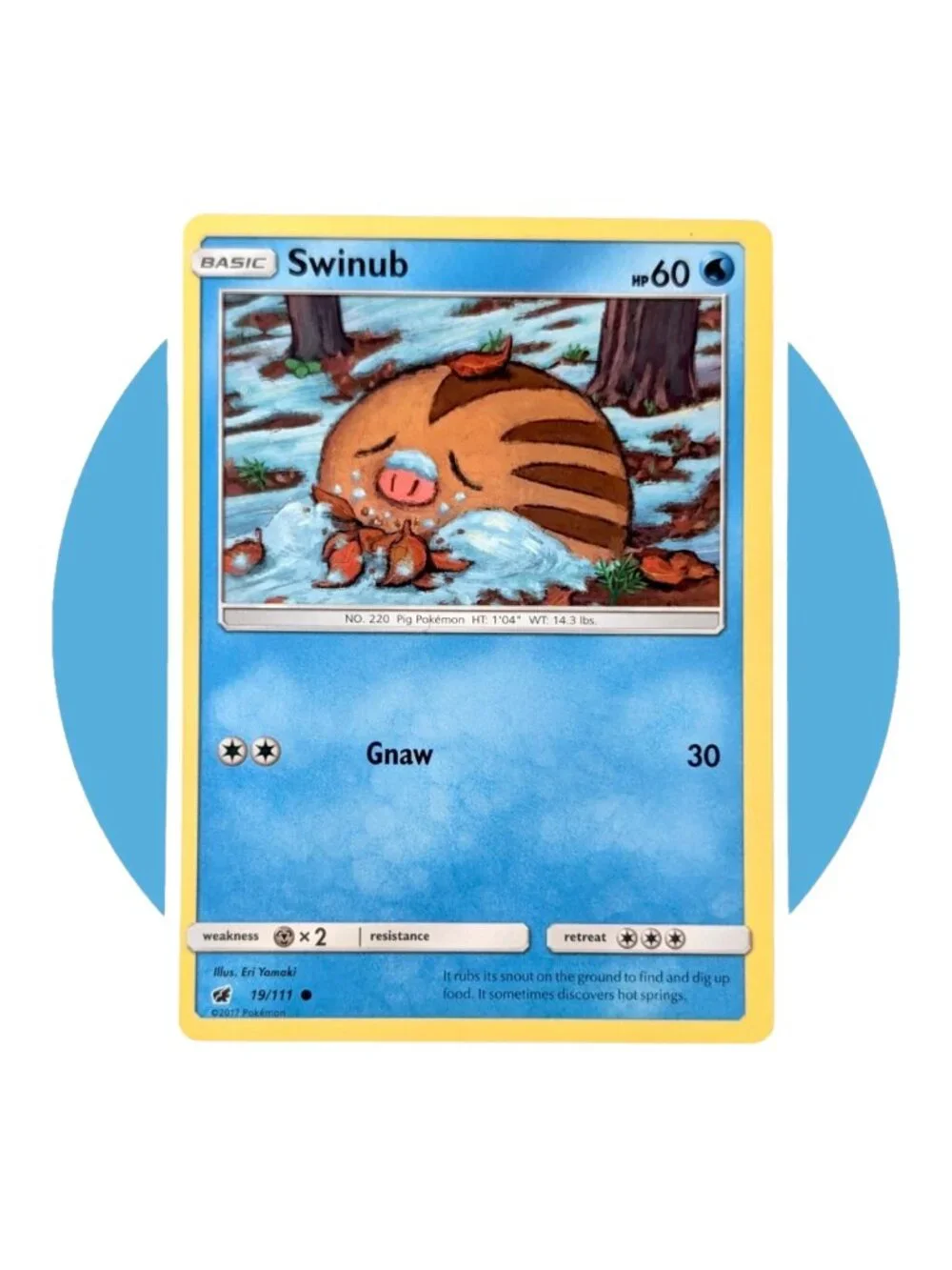 Crimson Invasion Pokemon Card (DX21): Swinub 19/111